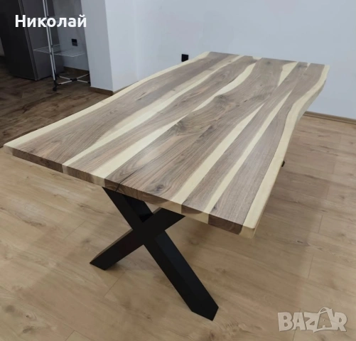 трапезна маса масив орех, снимка 3 - Маси - 53541307