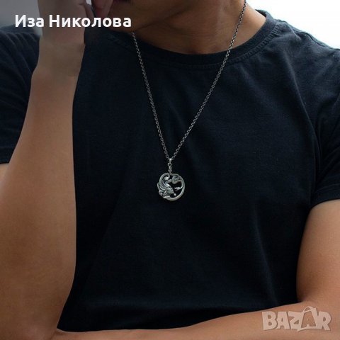 Медальон Горгона Медуза, снимка 6 - Колиета, медальони, синджири - 39021373