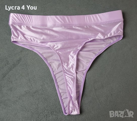 M/L нова дамска светлолилава дълбока прашка от ликра, снимка 2 - Бельо - 43546058