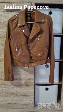 Секси кожено яке от изкуствена кожа, снимка 6 - Якета - 43382762