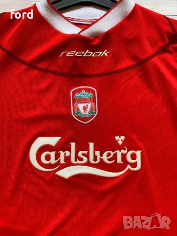 футболна тениска Liverpool 2002, снимка 3 - Футбол - 43679605
