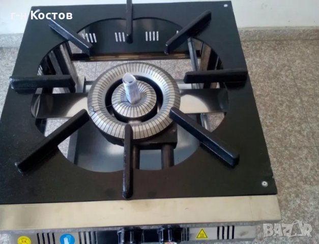 Газов котлон 1-ка. на два кръга със два крана на обикновена газ пропан-бутан (бутилка) и на природна, снимка 5 - Обзавеждане за заведение - 27665459