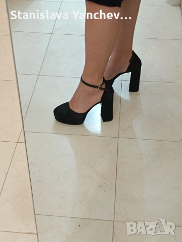 Официални обувки на висок ток и платформа , снимка 5 - Сандали - 53522919