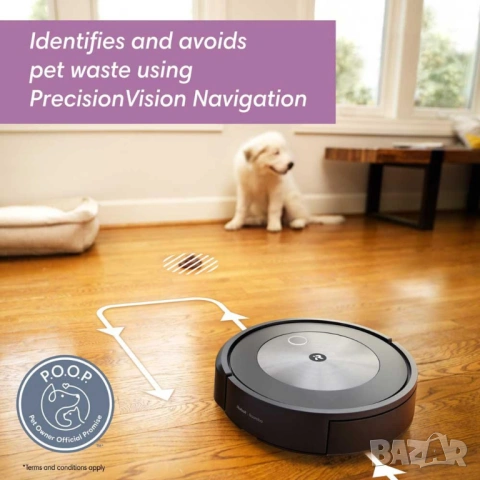 Прахосмукачка iRobot Roomba j7 Предна камера с AI 10 карти[като нова], снимка 5 - Прахосмукачки - 53264034