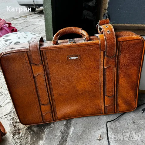 Кожен куфар ретро Airline, снимка 5 - Антикварни и старинни предмети - 48009677