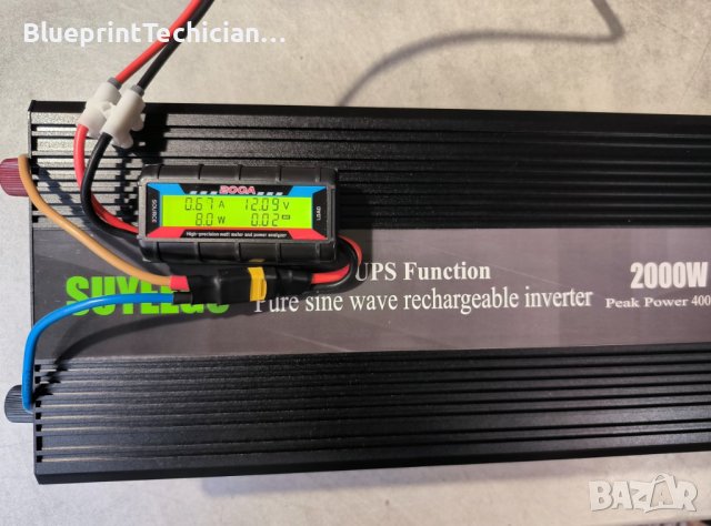 12V UPS 2000/4000W с пълна синусоида и 20А зареждане, снимка 4 - Друга електроника - 43177227
