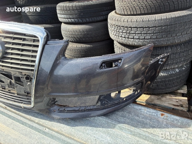 Предна броня с решетка Audi A6 C6 4F. Ауди А6. 04-11г. , снимка 2 - Части - 53608349