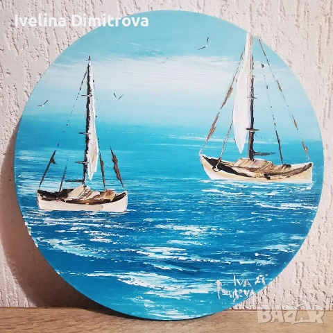 Морски пейзажи, маслена живопис , снимка 2 - Картини - 53473252