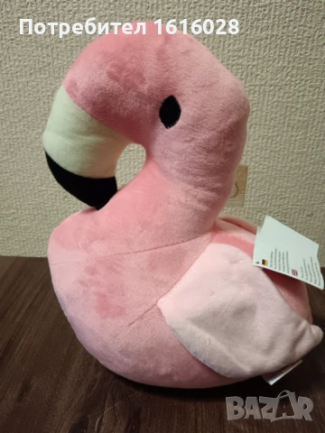 Плюшено фламинго - стопер за врата.