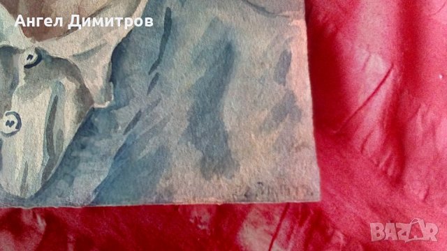 Ангел Ботев картина акварел 1949 г, снимка 6 - Картини - 39031650