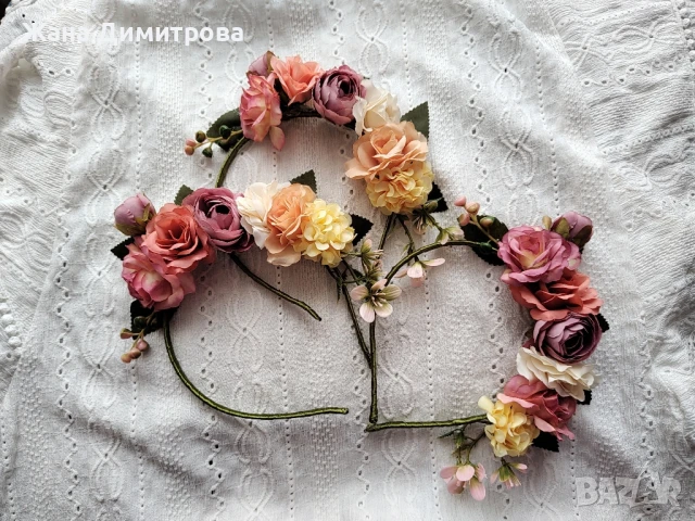 Ръчно изработени диадеми, снимка 9 - Аксесоари за коса - 50743437