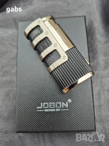 Луксозна запалка за пури JOBON с подарък резачка,три цвята, снимка 11 - Запалки - 52203762