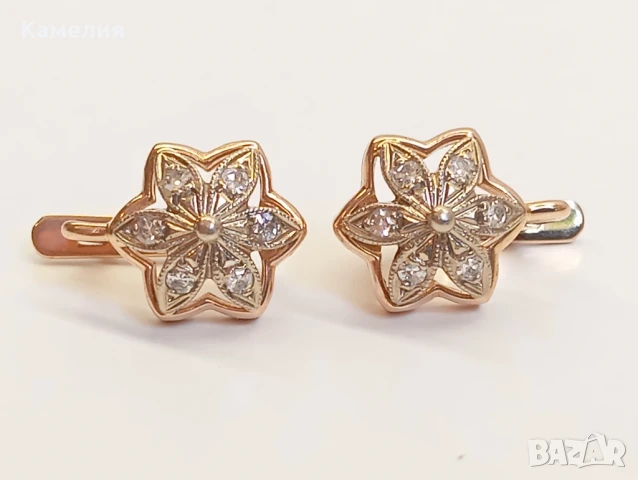 Руско злато , снимка 3 - Обеци - 49891827