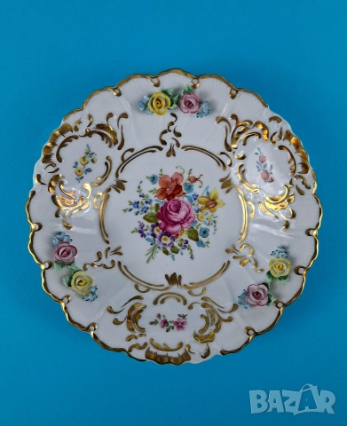 Чиния с 3D цветчета - Hertel Jacob, Германия