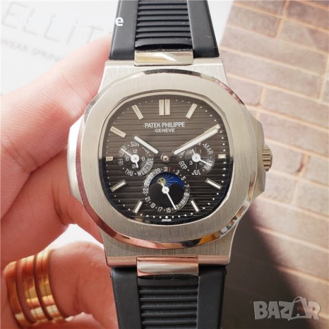 Мъжки часовник Patek Philippe Nautilus с автоматичен механизъм, снимка 3 - Луксозни - 37317711