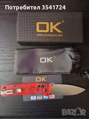 Нож OK стомана VG10 и АXIS LOC, снимка 2 - Ножове - 52735930