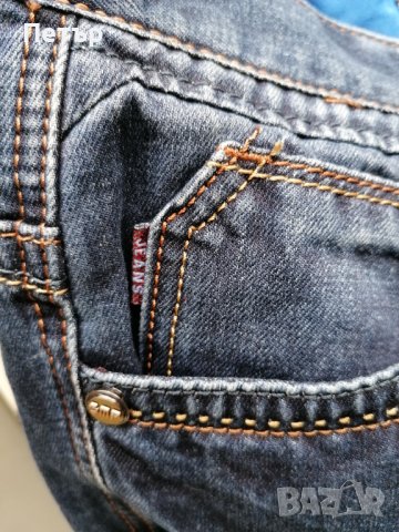 Продавам тъмносини дамски /мъжки дънки Denim Simply , снимка 6 - Дънки - 43865343