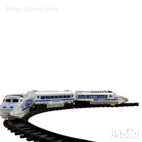 Влакче с релси, звуци и светлини - впечатляващ подарък за Коледа и празниците, снимка 4 - Коли, камиони, мотори, писти - 52830438