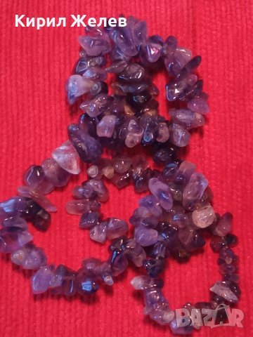 НАТУРАЛЕН АМЕТИСТ - НЕЖНО СКЪПОЦЕННО АРТ КОЛИЕ 34700, снимка 5 - Колиета, медальони, синджири - 39200263