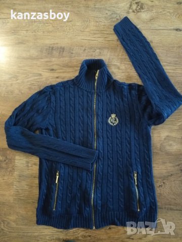 LAUREN RALPH LAUREN Full Zip Cable Knit Crest Sweaterого - страхотен дамски пуловер , снимка 4 - Блузи с дълъг ръкав и пуловери - 43048405