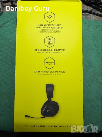 Corsair Void v2 Безжични геймърски слушалки с Bluetooth за PC, PS5, PS4, Switch, мобилни устройства , снимка 15 - Аксесоари - 53564003