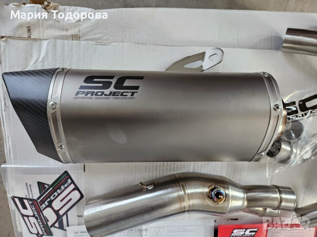 Оригинален ауспух SC Project за Кававазаки Z650, снимка 6 - Части - 53245226