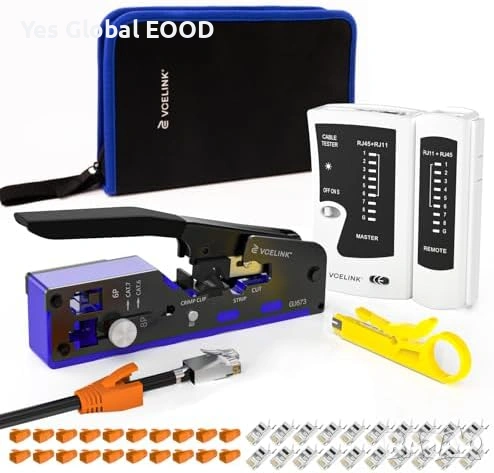 VCELINK мрежов комплект RJ45 клещи + тестер