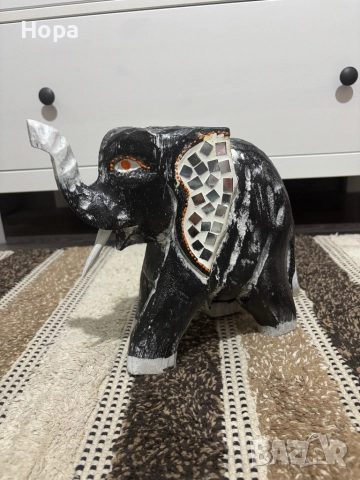 Слонче от дърво , снимка 4 - Статуетки - 52681565