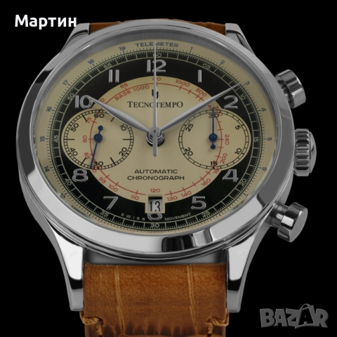 Автоматичен Часовник - Tecnotempo - Telemetrix - Хронограф, снимка 3 - Мъжки - 52366187