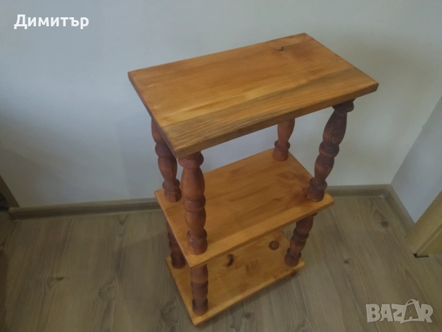 Ретро дървена етажерка !!!, снимка 2 - Етажерки - 53222883