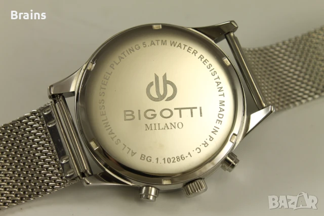 BIGOTTI MILANO Мъжки Кварцов Часовник Dual Time, снимка 8 - Мъжки - 51020074