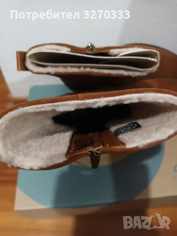 Дамски боти от естествена кожа Clark , снимка 4 - Дамски боти - 53398567