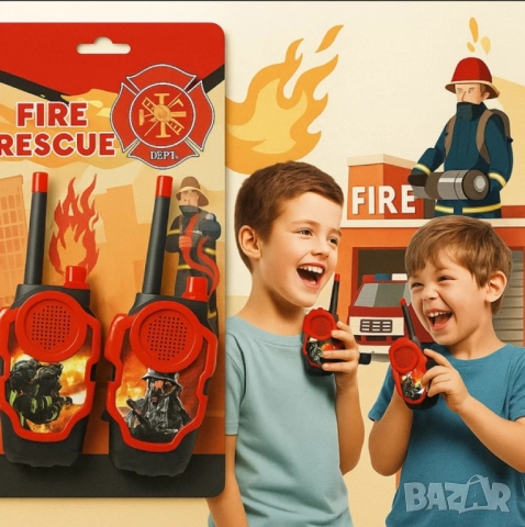 Детски уоки - токи комплект Fire Rescue, снимка 3 - Други - 52152597