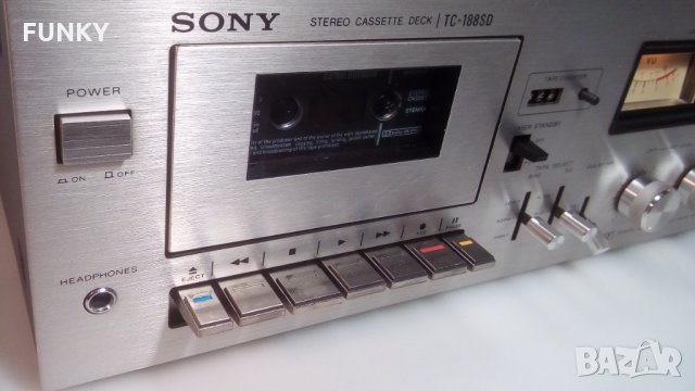 Sony TC-188SD Stereo Cassette Deck (1977-78), снимка 3 - Декове - 34605154