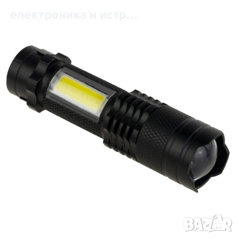 LED джобна лампа, ZakupyTV, Алуминий, 5W, 3800 lm, Черна , снимка 4 - Лед осветление - 53335238