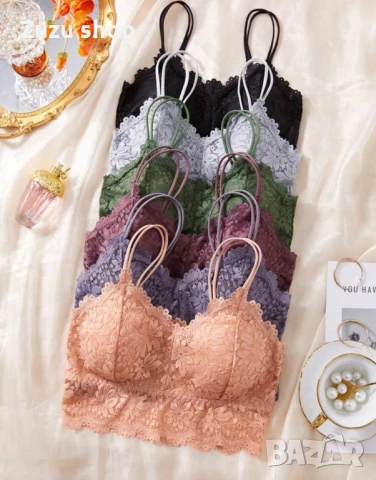 Комплект 6 броя дамски дантелени бюстиета, снимка 5 - Бельо - 50807009