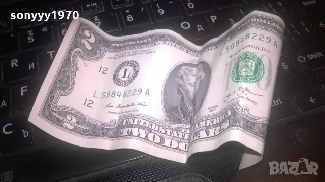 two dollars, снимка 3 - Нумизматика и бонистика - 27961940