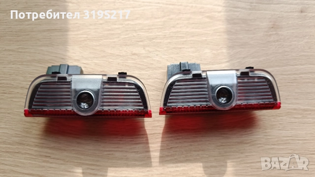 LED плафон за врати с лого R Line за VW, снимка 7 - Аксесоари и консумативи - 52262479