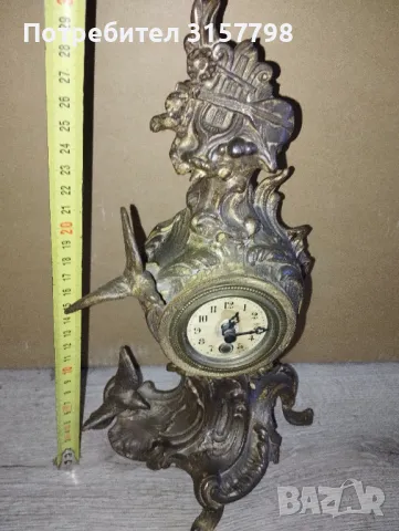 Настолен часовник рококо, снимка 2 - Антикварни и старинни предмети - 48080141