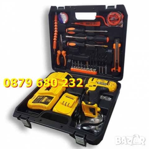 Винтоверт Vermark Starke 24V зарядно 2 бр. батерии и принадлежности, снимка 3 - Винтоверти - 34891340