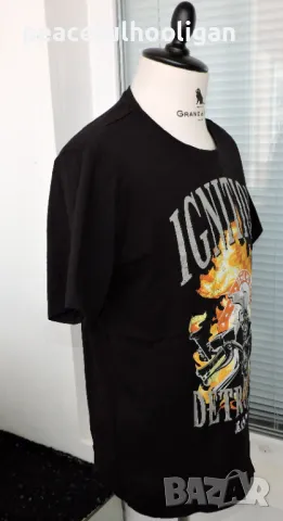 Ignition To the Hell and Back Jean Pascale Biker Т-Shirt - мъжка тениска размер L, снимка 7 - Тениски - 48482104