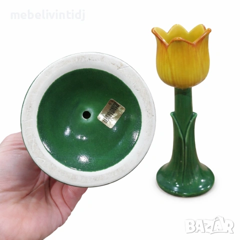 Ретро ръчно изработен свещник „Лале“