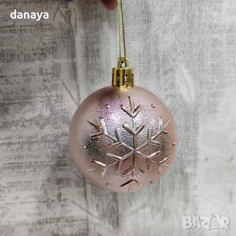 6172 Комплект коледни топки за елха 6 см, 16 броя микс, снимка 4 - Декорация за дома - 52740920