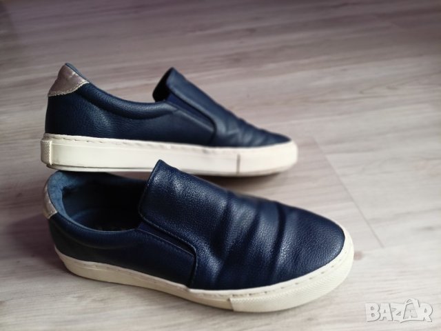 Тъмно сини кожени обувки Next/38, снимка 5 - Дамски ежедневни обувки - 40695933