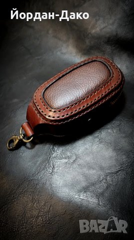 Калъф за ключове /кейс/от естествена кожа ръчна изработка, снимка 10 - Портфейли, портмонета - 43535632