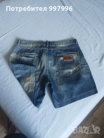къси дънки- DSQUARED- унисекс XL размер, снимка 8 - Къси панталони и бермуди - 50990457