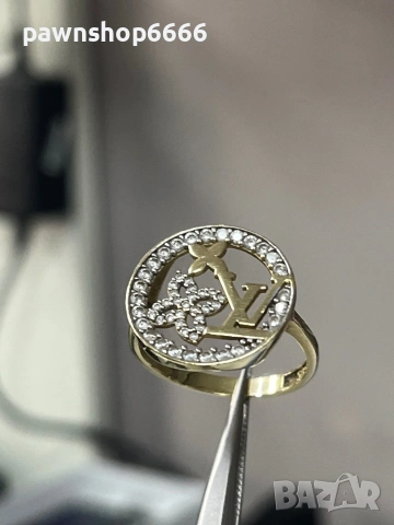 Златен пръстен 14 карата 3,48 грама , снимка 2 - Пръстени - 53315814