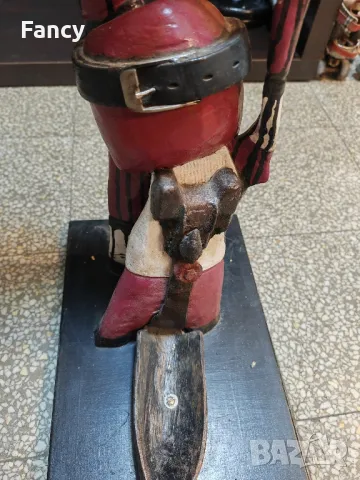 Ръчно изработена статуетка 110 см, снимка 2 - Антикварни и старинни предмети - 47342615