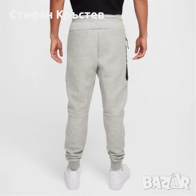 Оригинален NIKE Tech Fleece "Heather Grey" track pants S размер, снимка 2 - Спортни дрехи, екипи - 52713799