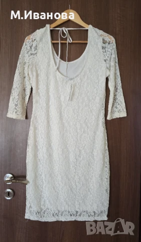 Нова дамска рокля дантела размер М , снимка 5 - Рокли - 50914608